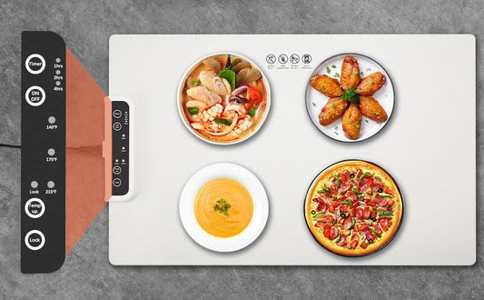 Premium Silicone Food Warming Mat | Rollable Electric Hot Plate