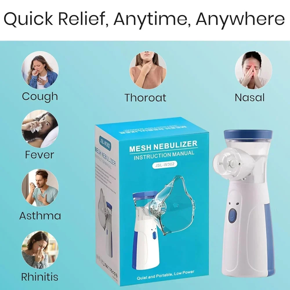 Premium Portable Mesh Nebulizer | Silent & Rechargeable