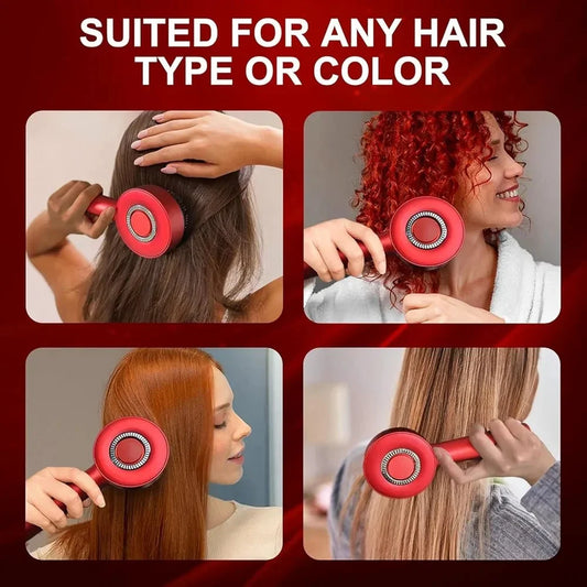 Waterproof Electric Head Massager Comb | Hair Growth & Stress Relief